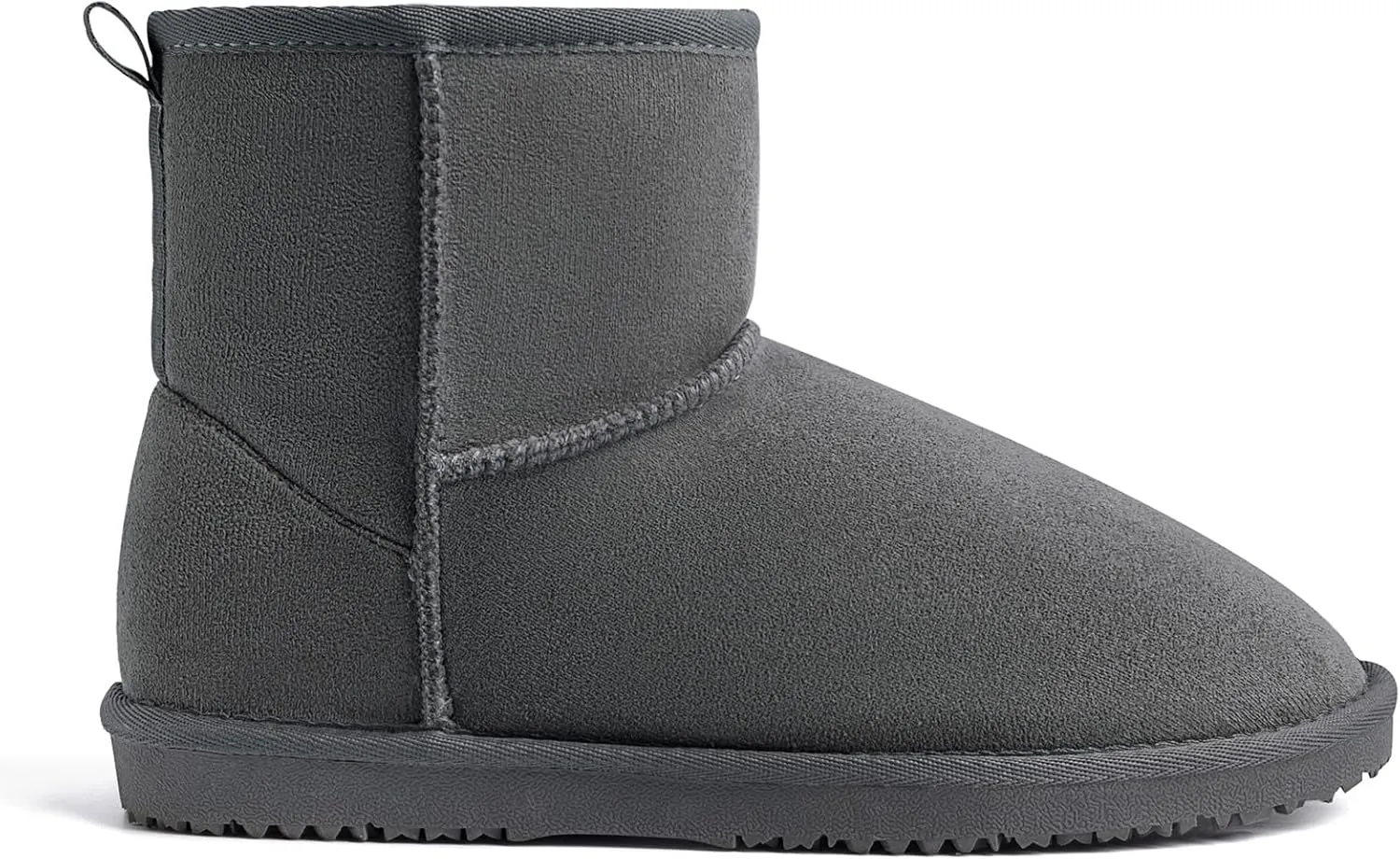 MUSSHOE Winter Boots for Women Classic Snow Boots Comfortable Cow Suede Leather Slip on Booties Fur Lined Warm Boots Waterproof