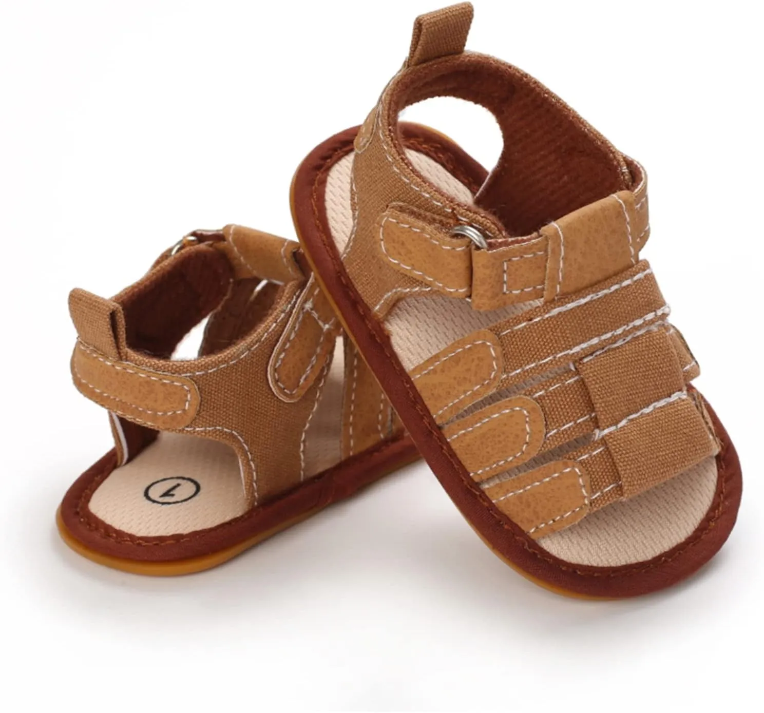 myppgg Baby Boys Girls Summer Sandals Non-Slip Soft Sole Infant Slippers Cotton Crib Shoes for Toddler First Walkers