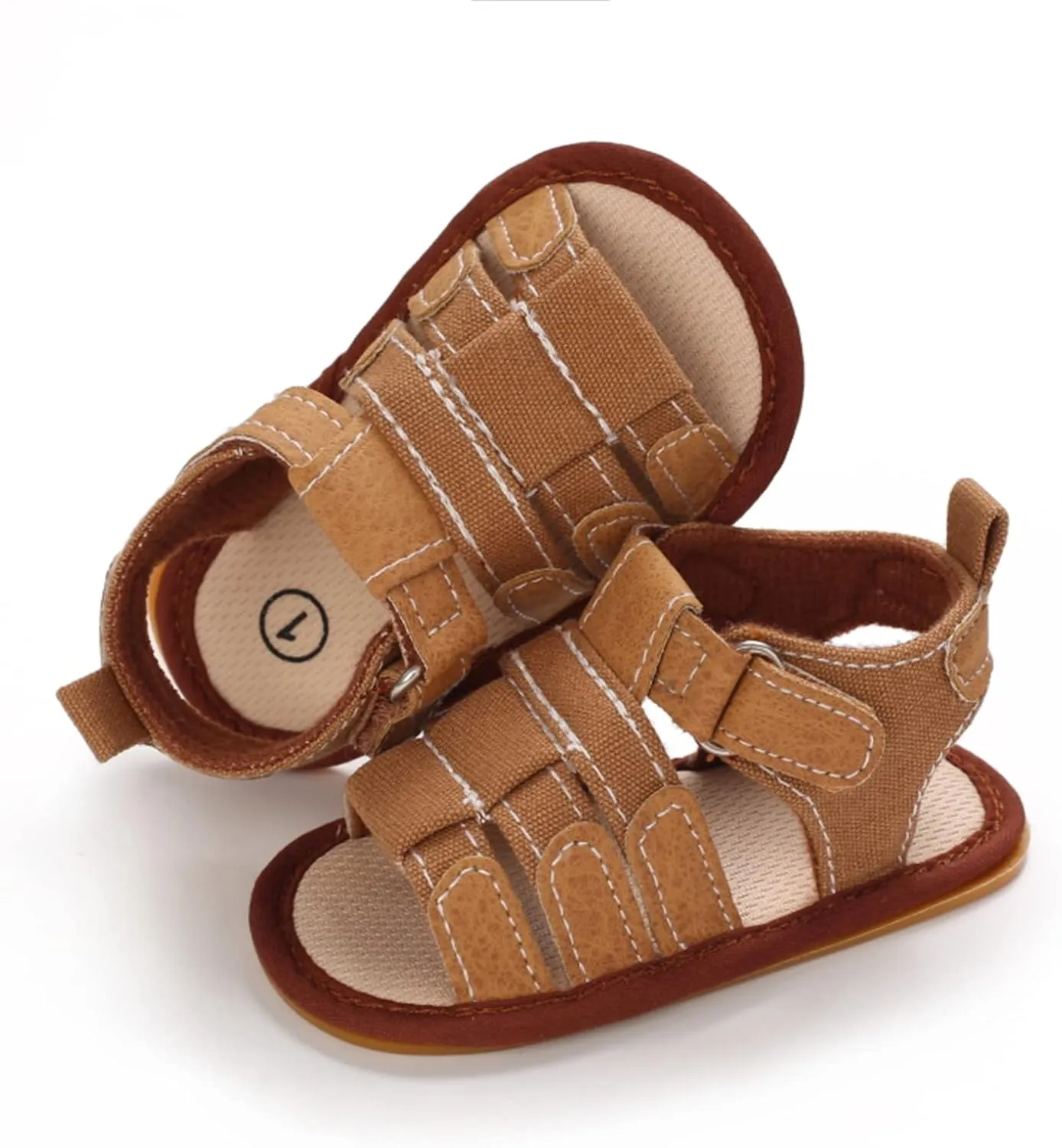 myppgg Baby Boys Girls Summer Sandals Non-Slip Soft Sole Infant Slippers Cotton Crib Shoes for Toddler First Walkers
