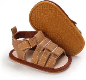 myppgg Baby Boys Girls Summer Sandals Non-Slip Soft Sole Infant Slippers Cotton Crib Shoes for Toddler First Walkers