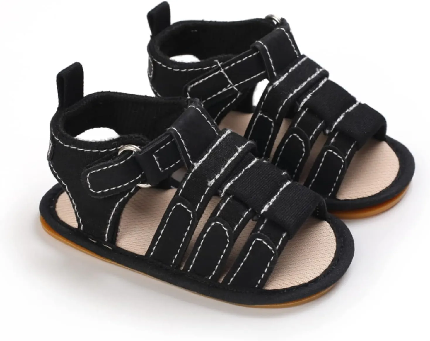 myppgg Baby Boys Girls Summer Sandals Non-Slip Soft Sole Infant Slippers Cotton Crib Shoes for Toddler First Walkers