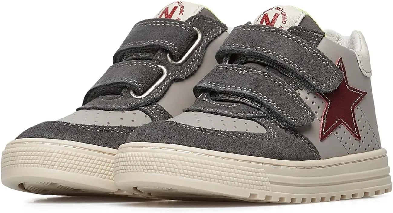 Naturino HESS HIGH VL.-Ankle Sneakers with Suede Details