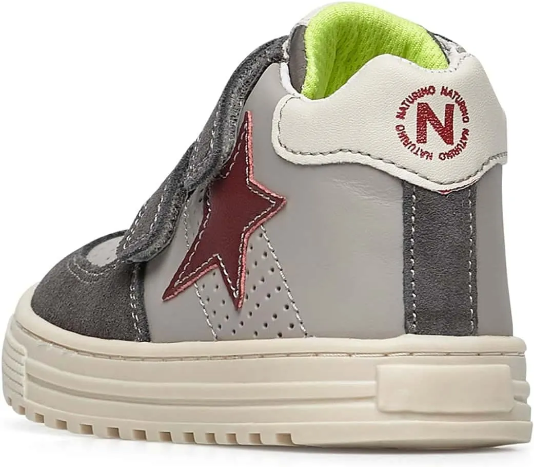 Naturino HESS HIGH VL.-Ankle Sneakers with Suede Details