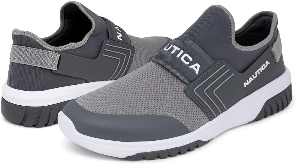 Nautica Men's Slip-On Sneakers – Casual Fashion Shoes for Walking, in Medium & Wide Widths