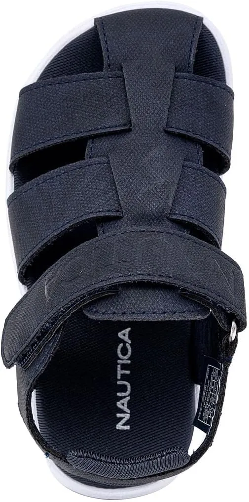 Nautica Toddler Sandals – Closed-Toe Athletic Summer Shoes for Boys & Girls with Adjustable Straps, Perfect for Active Play (Toddler & Little Kid Sizes)