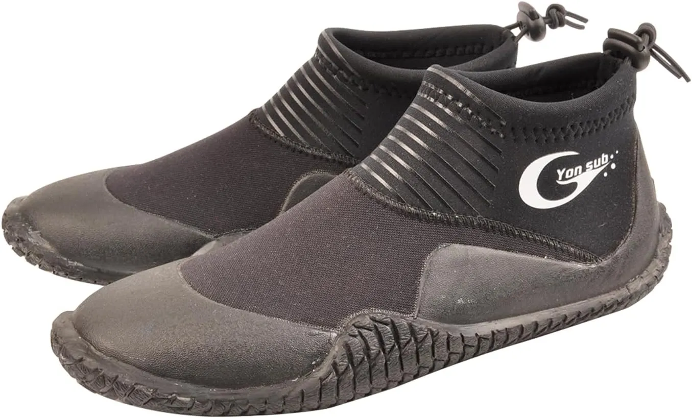 Neoprene Dive Boots, Scuba Diving Surf Wetsuit Booties for Men Women 3MM, Water Fin Shoes Sailing Boots with Anti-Slip Premium Rubber Sole for Water Sports Snorkeling