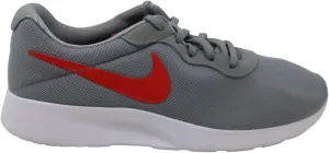 Nike Womens Tanjun Fabric Low Top Lace Up Running Sneaker, Grey, Size 8.0