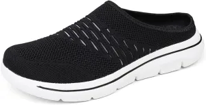Non Slip Mules for Womens and Mens Mesh Breathable Soft Sole Slippers Arch Support Wedge Casual Comfortable Outdoor Sports Shoes