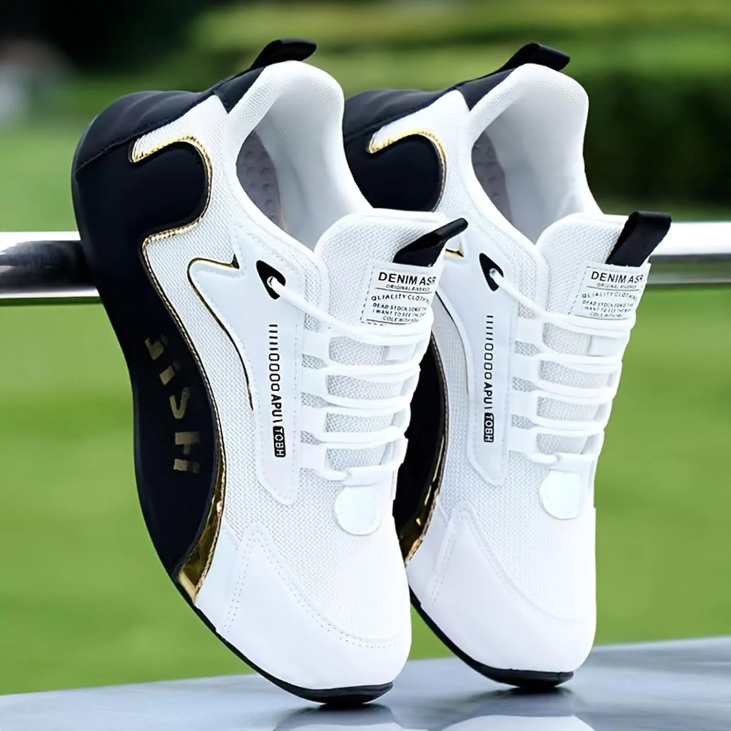 Non Slip Work Sport Shoes for Men Comfortable Lightweight Casual Walking Shoe Hook and Loop Orthopedic Sneakers