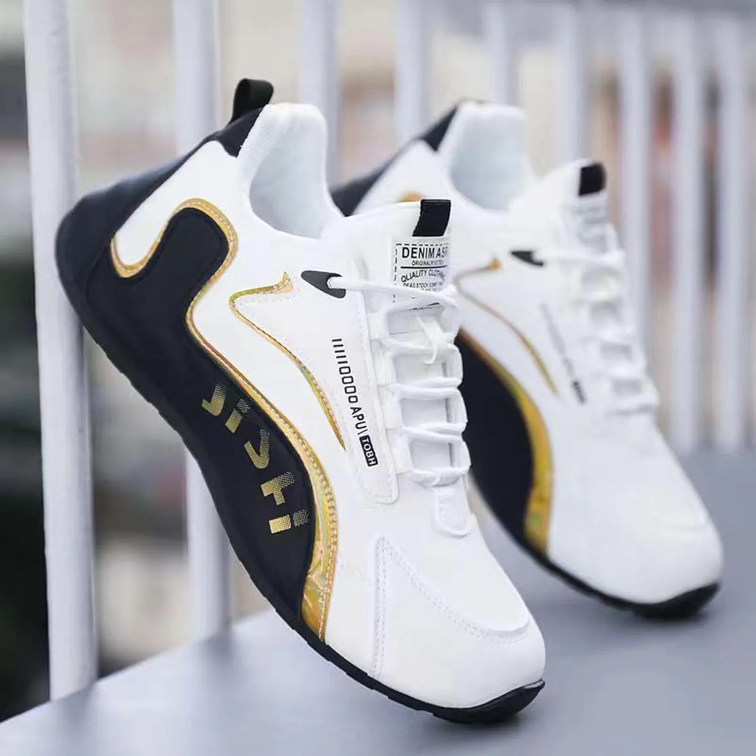 Non Slip Work Sport Shoes for Men Comfortable Lightweight Casual Walking Shoe Hook and Loop Orthopedic Sneakers