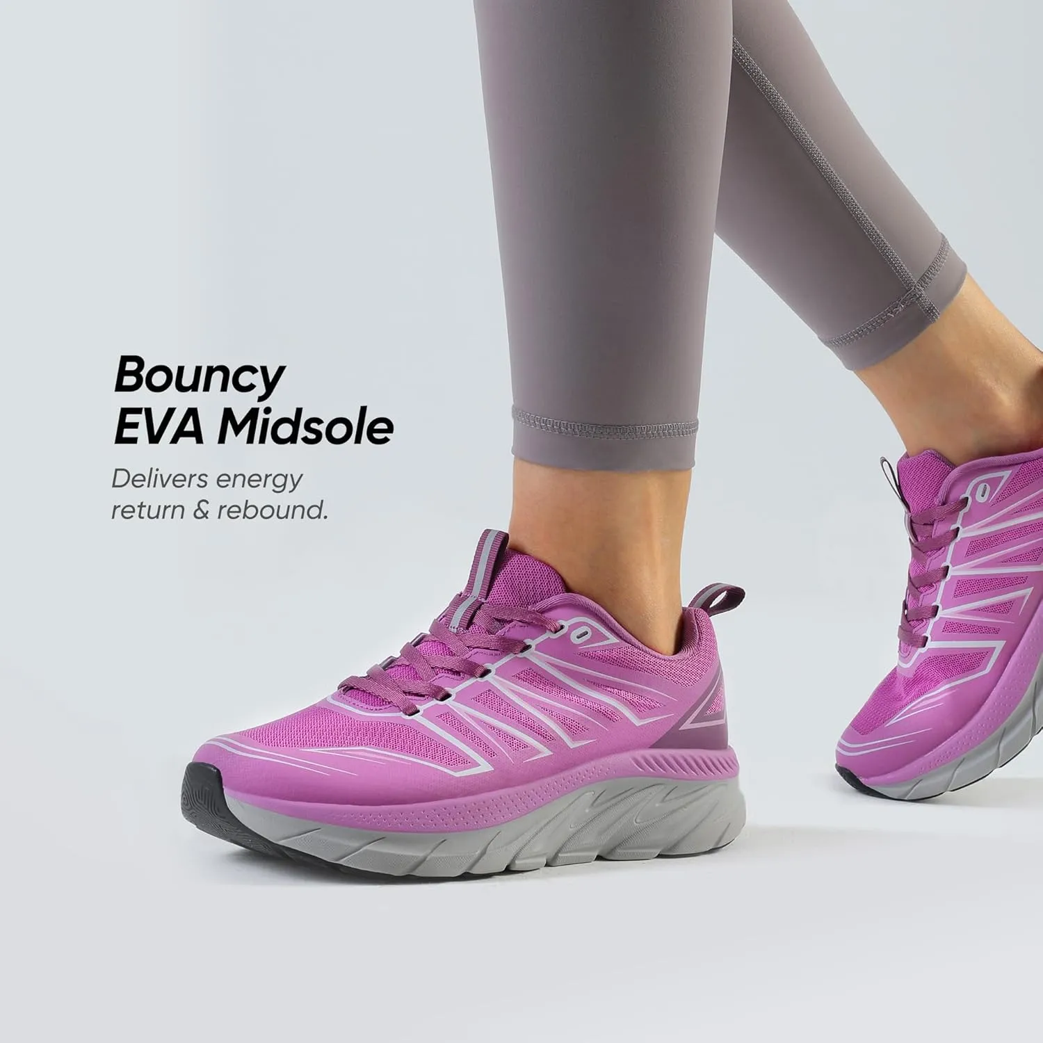 NORTIV 8 Women's Walking Shoes Running ActiveSwift Comfortable Tennis Breathable Non Slip Athletic Gym Workout Cross Training Sneakers.