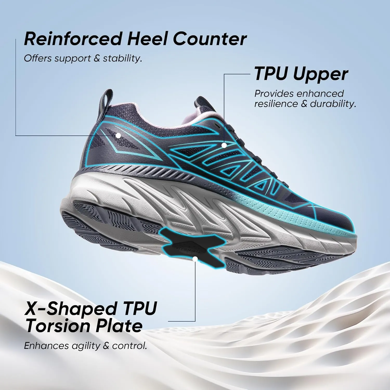 NORTIV 8 Women's Walking Shoes Running ActiveSwift Comfortable Tennis Breathable Non Slip Athletic Gym Workout Cross Training Sneakers.