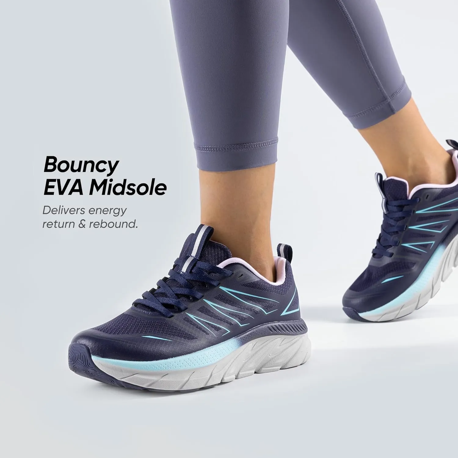 NORTIV 8 Women's Walking Shoes Running ActiveSwift Comfortable Tennis Breathable Non Slip Athletic Gym Workout Cross Training Sneakers.