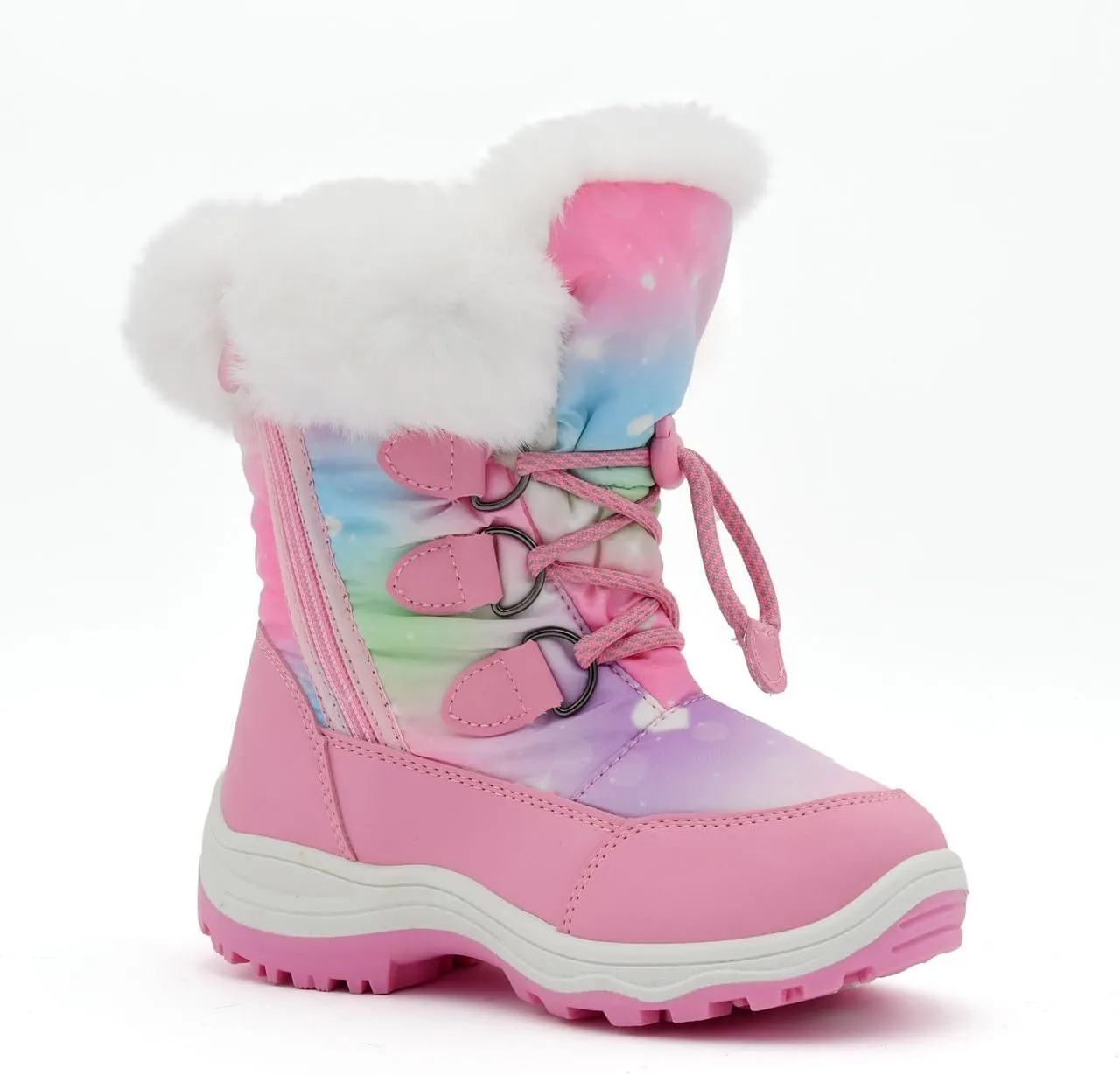 Nova Mountain Light Up Boots Boys Girls Little Kids Winter Snow Boots