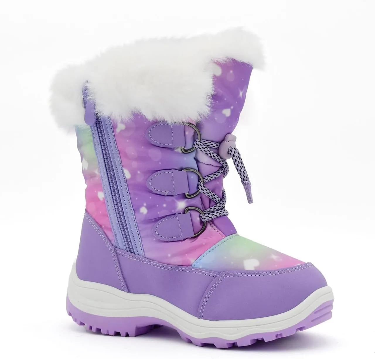 Nova Mountain Light Up Boots Boys Girls Little Kids Winter Snow Boots