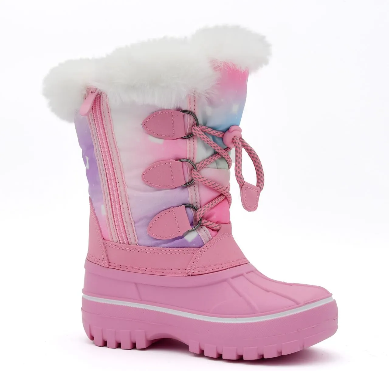 Nova Mountain Light Up Boots Boys Girls Little Kids Winter Snow Boots