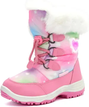 Nova Mountain Light Up Boots Boys Girls Little Kids Winter Snow Boots