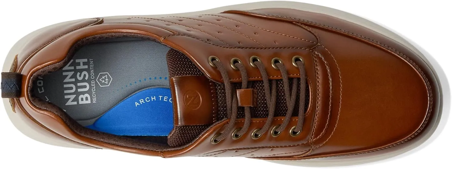 Nunn Bush Men's Ponte Moc Toe Sneakers Hybrid Oxford Dress Casual Lightweight Athletic Style Lace Up