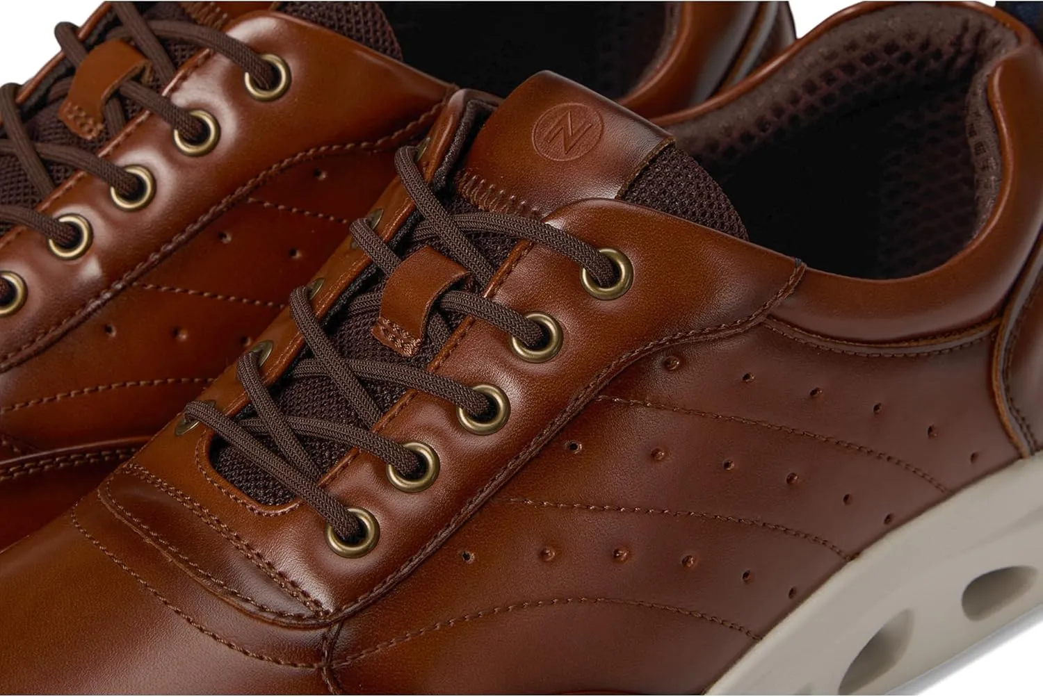Nunn Bush Men's Ponte Moc Toe Sneakers Hybrid Oxford Dress Casual Lightweight Athletic Style Lace Up