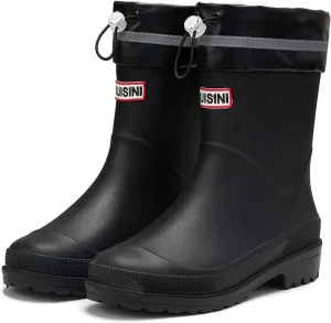 Nutropa Mid Calf Rain Boots for Women,Waterproof Garden Shoes Anti-Slip Rainboots,Outdoor Work Rain Shoes