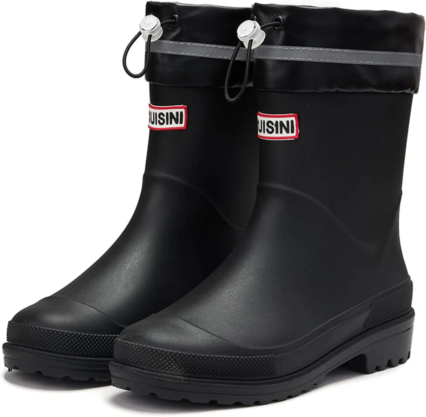 Nutropa Mid Calf Rain Boots for Women,Waterproof Garden Shoes Anti-Slip Rainboots,Outdoor Work Rain Shoes