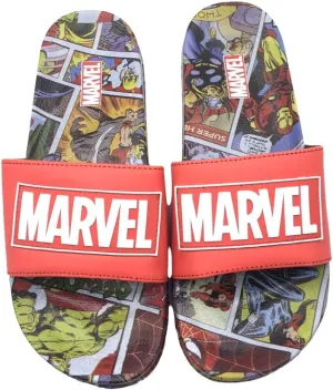 Officially Licensed Marvel Superhero Adult Sandals - Iron Man, Black Widow, Hulk