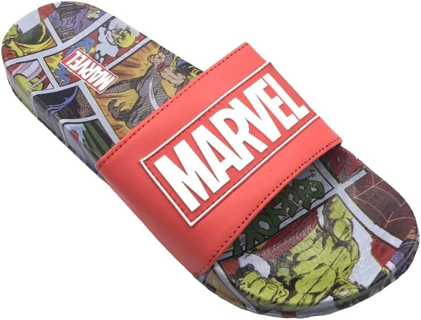 Officially Licensed Marvel Superhero Adult Sandals - Iron Man, Black Widow, Hulk