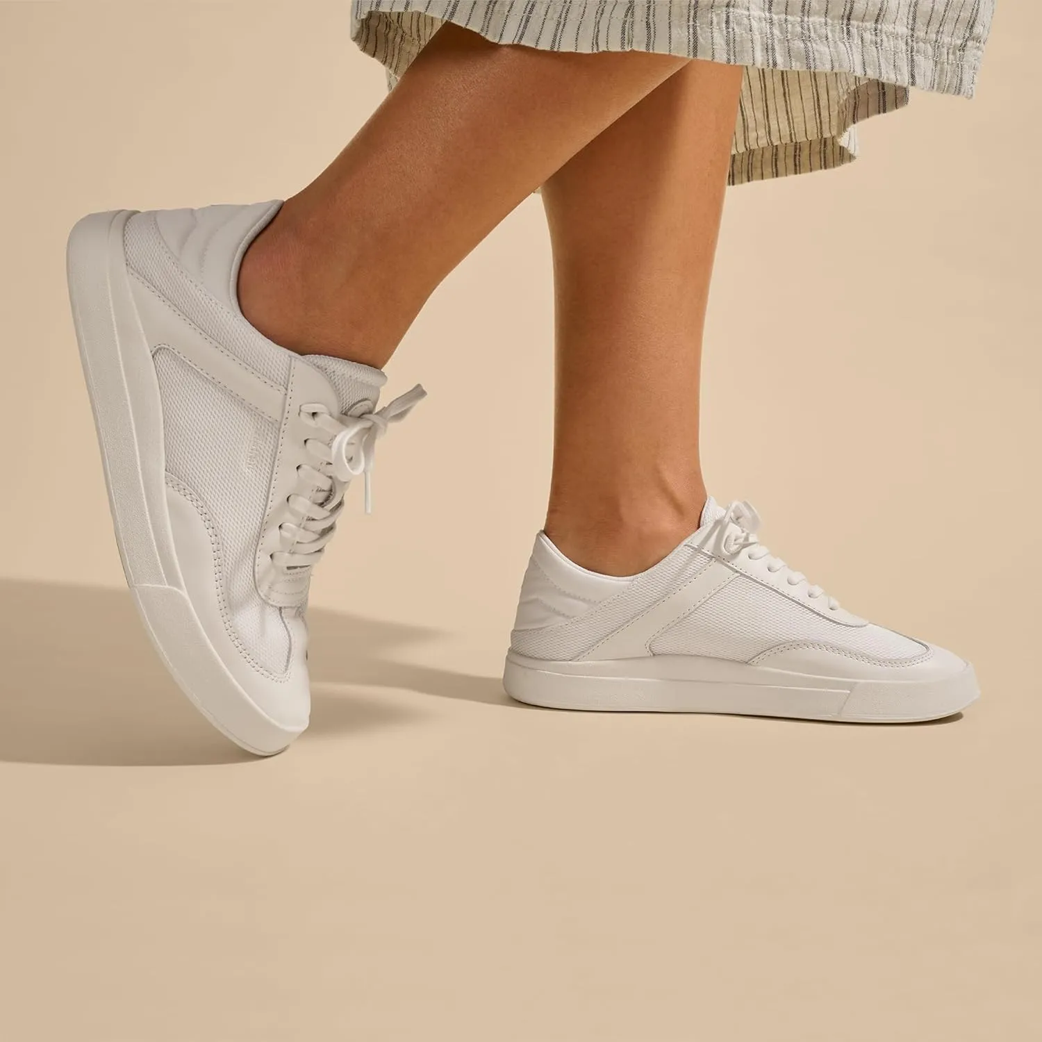 OLUKAI Ha'upu Hulu Women’s Court Sneakers, Tennis Shoes for Everyday Wear, All-Day Comfort & Supportive Shoe