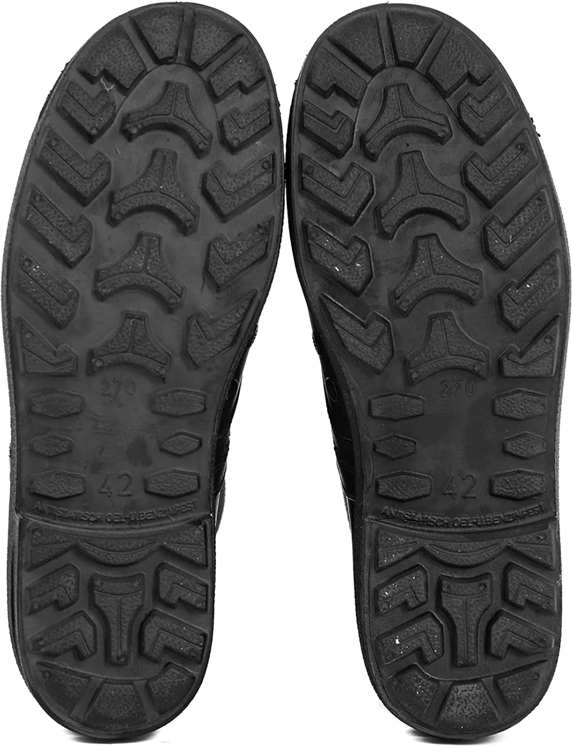 Original German Army Jungle Boots For Men - BALTES Black/Green Men’s Military Boots - Leather Combat Boots Men