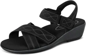 Orthofeet Women's Orthopedic Leather Holly Sandals