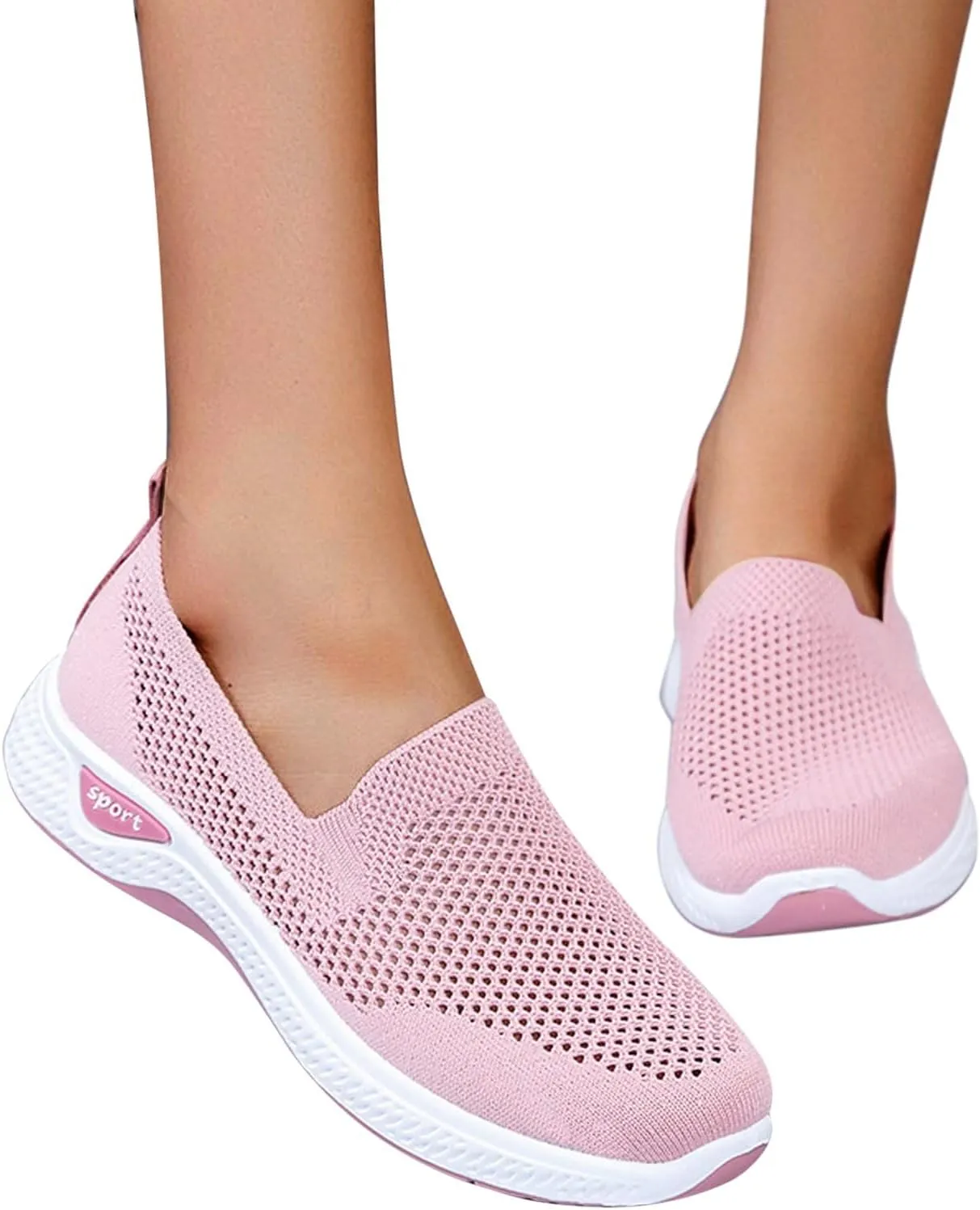 Orthopedic Casual Sneakers for Women Slip On Walking Shoes with Arch Support Comfortable Loafers Plantar Fasciitis Relief Foot Heel Pain Diabetic