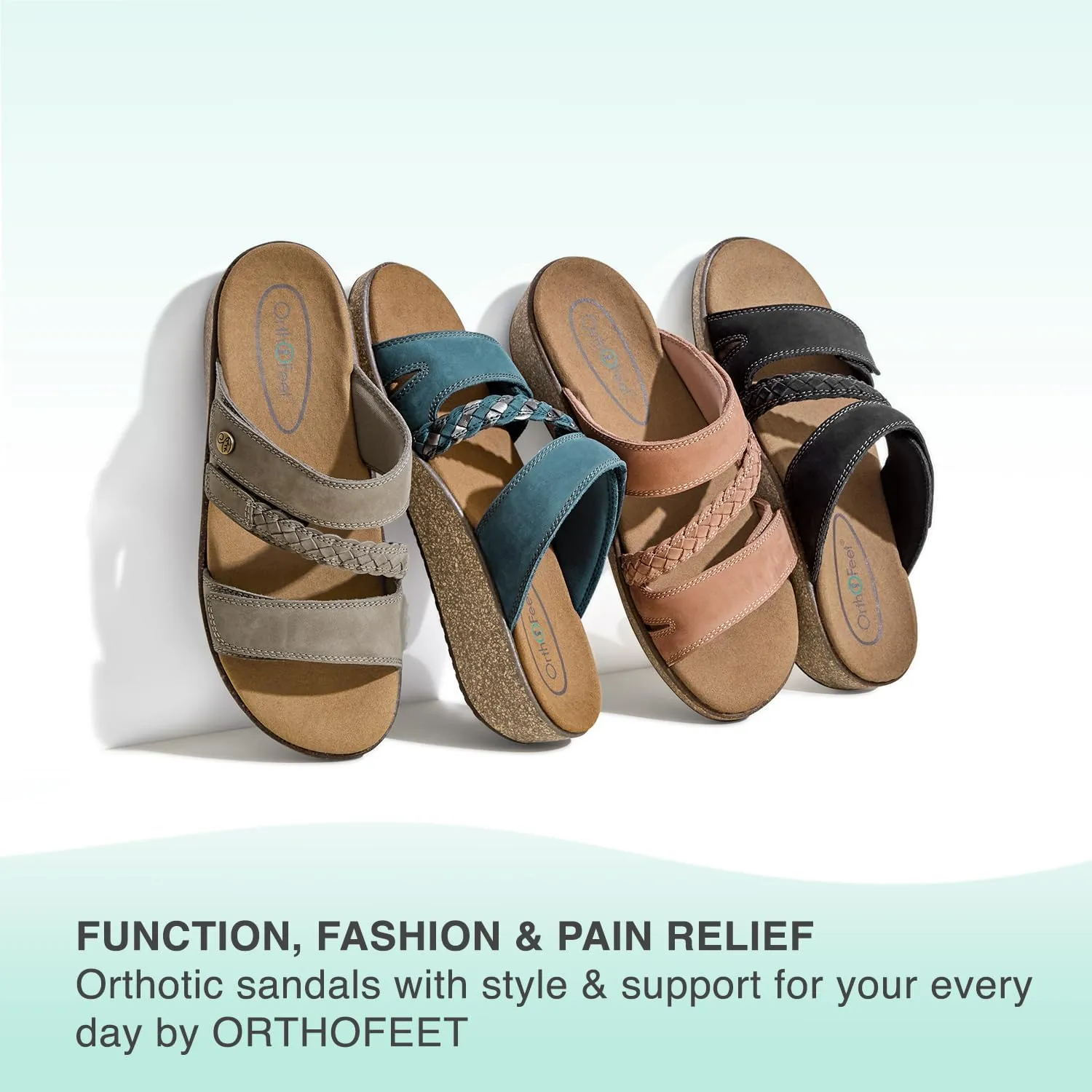 Orthopedic Women's Orthopedic Leather Carrie Sandals