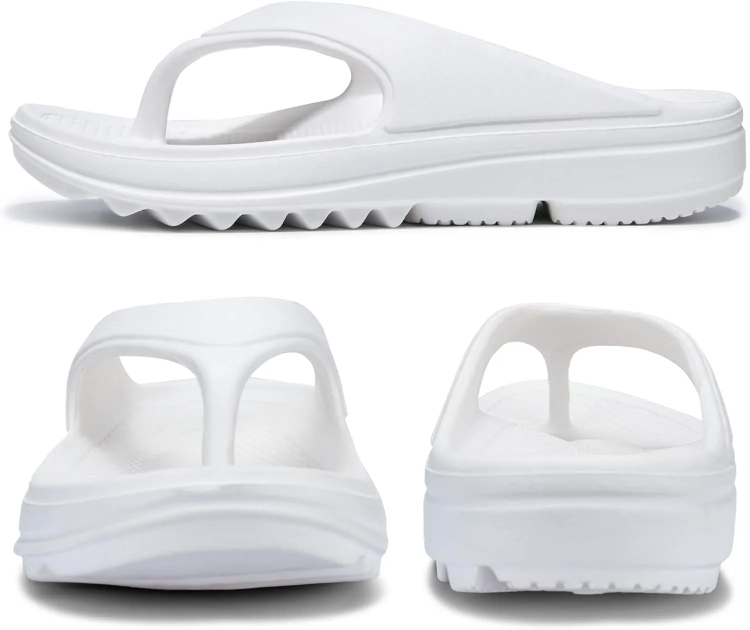 Oudizz Orthopedic Sandals Flip Flops for Women Arch Support Pillow Soft Recovery Thong Sandals Spa Summer Beach Cloud Slides