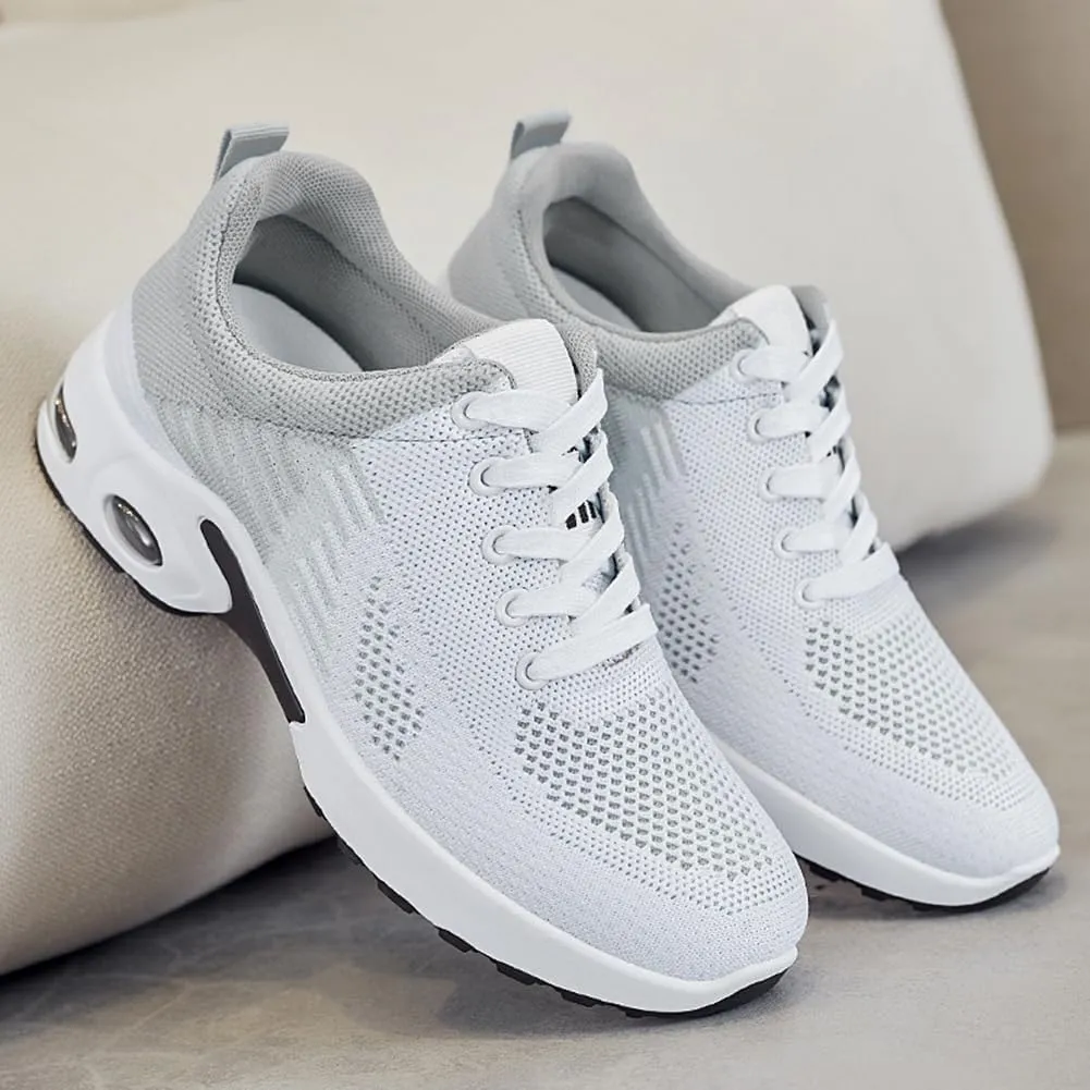 Padgene Womens Sneakers Air Cushion Running Shoes Lightweight Tennis Walking Shoes Mesh Breathable Gym Work Fashion Sneakers Athletic Comfortable Casual