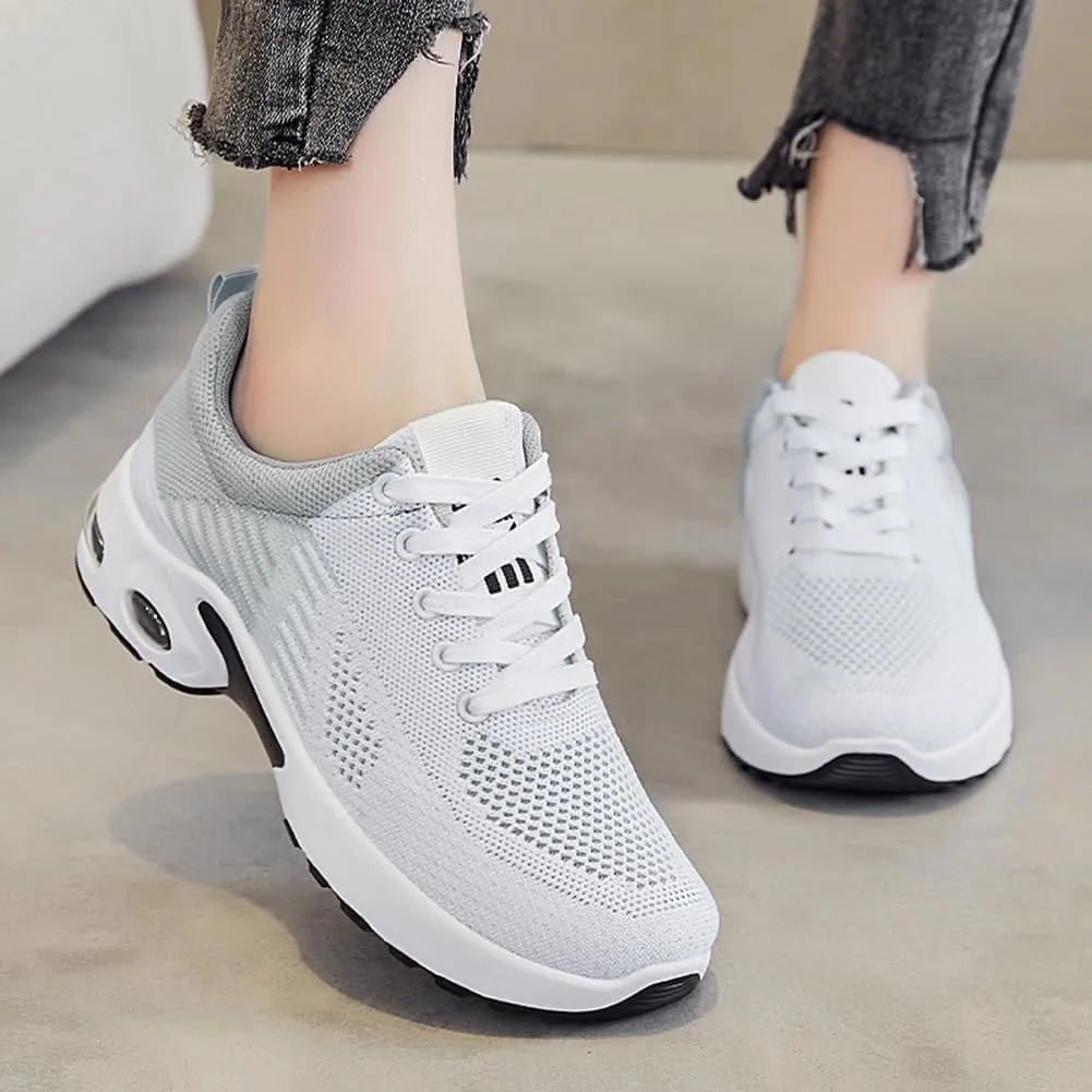 Padgene Womens Sneakers Air Cushion Running Shoes Lightweight Tennis Walking Shoes Mesh Breathable Gym Work Fashion Sneakers Athletic Comfortable Casual
