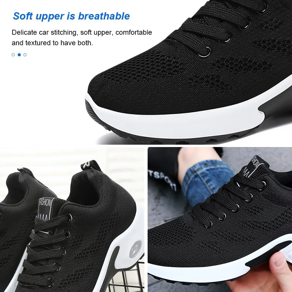 Padgene Womens Sneakers Air Cushion Running Shoes Lightweight Tennis Walking Shoes Mesh Breathable Gym Work Fashion Sneakers Athletic Comfortable Casual