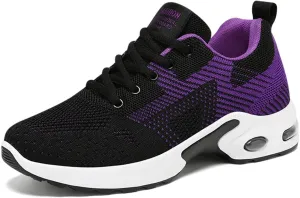 Padgene Womens Sneakers Air Cushion Running Shoes Lightweight Tennis Walking Shoes Mesh Breathable Gym Work Fashion Sneakers Athletic Comfortable Casual