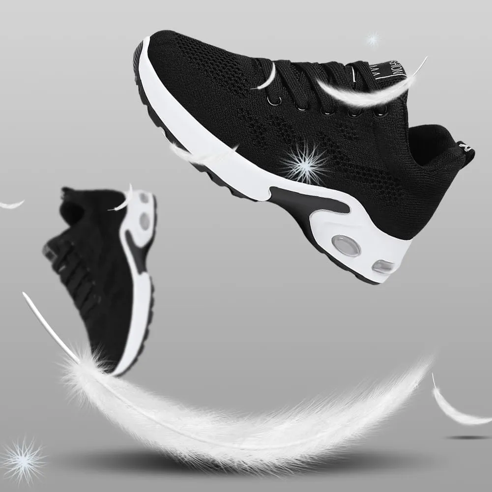 Padgene Womens Sneakers Air Cushion Running Shoes Lightweight Tennis Walking Shoes Mesh Breathable Gym Work Fashion Sneakers Athletic Comfortable Casual