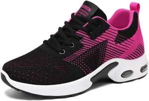 Padgene Womens Sneakers Air Cushion Running Shoes Lightweight Tennis Walking Shoes Mesh Breathable Gym Work Fashion Sneakers Athletic Comfortable Casual