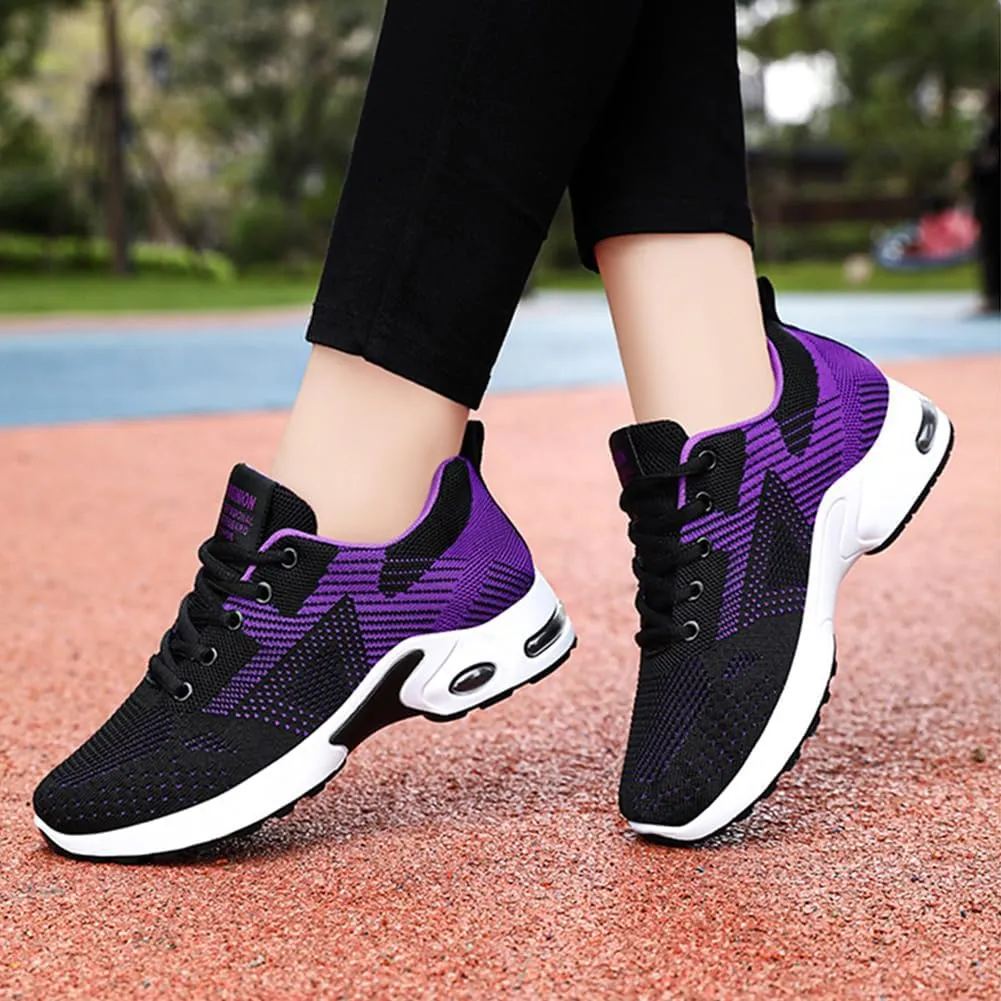 Padgene Womens Sneakers Air Cushion Running Shoes Lightweight Tennis Walking Shoes Mesh Breathable Gym Work Fashion Sneakers Athletic Comfortable Casual