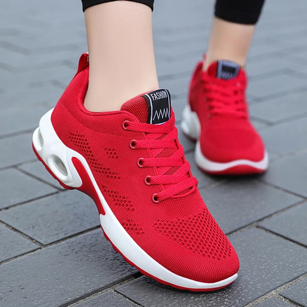 Padgene Womens Sneakers Air Cushion Running Shoes Lightweight Tennis Walking Shoes Mesh Breathable Gym Work Fashion Sneakers Athletic Comfortable Casual