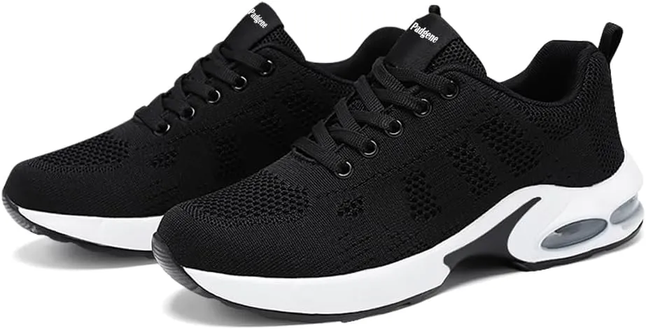 Padgene Womens Sneakers Air Cushion Running Shoes Lightweight Tennis Walking Shoes Mesh Breathable Gym Work Fashion Sneakers Athletic Comfortable Casual