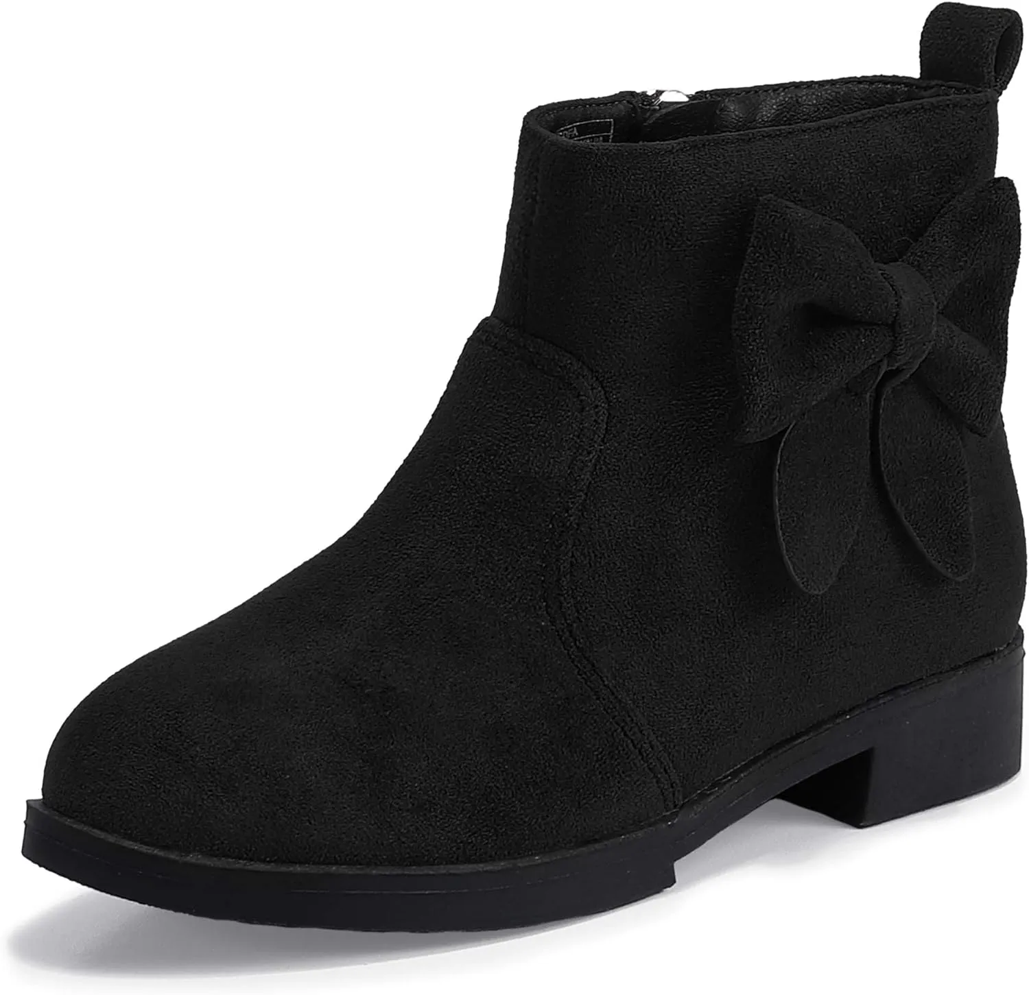 PANDANINJIA Toddler/Little Kid Girl's Sofia Sweet Short Ankle Boots Bowknot Side Zipper Dress Booties