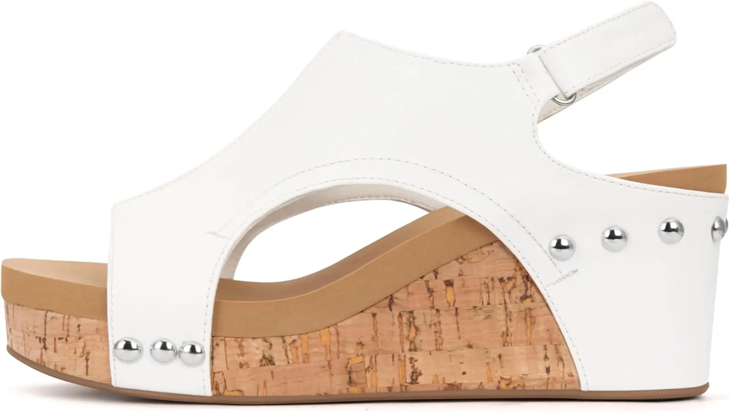 PARTY Women's Wedge Sandals With Buckle Ankle Strap for Dressy Summer