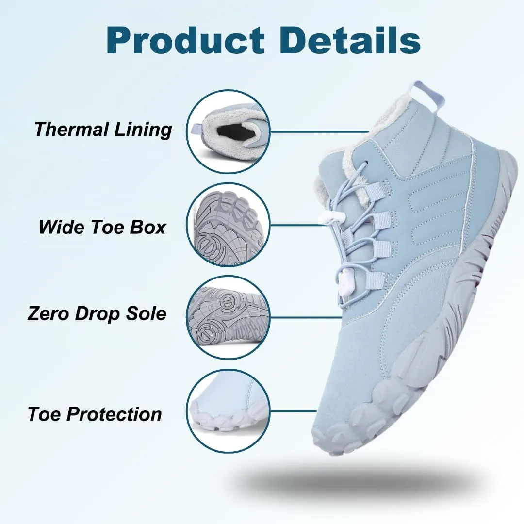 Peak Footwear for Women Men Neuropathy, Peakfootwear Barefoot Shoes, Winter Barefoot Shoes Wide Toe Non-Slip Boots