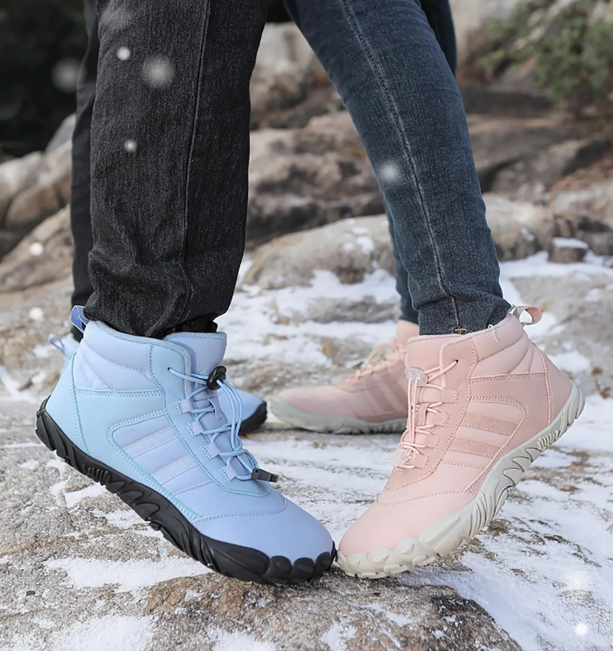 Peak Footwear for Women Men Neuropathy, Peakfootwear Barefoot Shoes, Winter Barefoot Shoes Wide Toe Non-Slip Boots