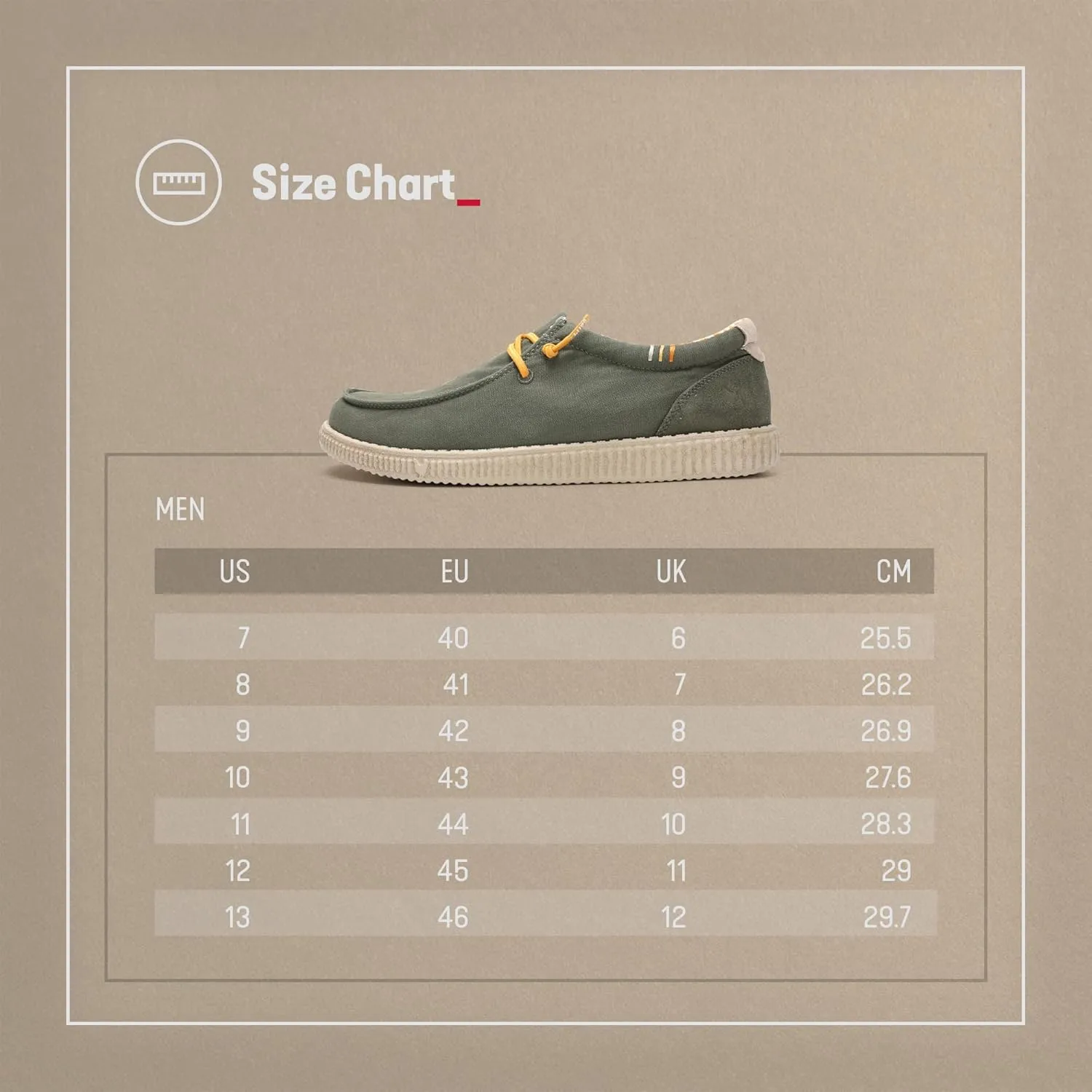 PITAS Ledro Men’s Casual Loafers | Cotton & Suede Upper | Lightweight & Comfortable Slip-On Shoes for Men | Khaki