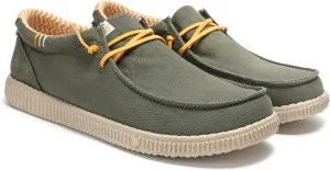 PITAS Ledro Men’s Casual Loafers | Cotton & Suede Upper | Lightweight & Comfortable Slip-On Shoes for Men | Khaki