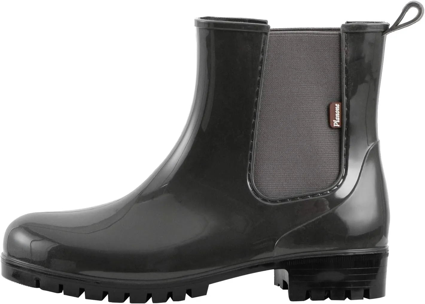 planone Short Rain Boots Women Fashion Waterproof Chelsea Boots for Women Light Outdoor Garden Shoes Ankle Muck Boots for Ladies Non Slip Work Shoes Rubber Boots with Premium Comfort Insole
