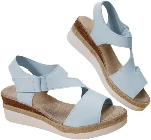 Platform Sandals Women Wedges Slides Bohemia Sandals Ankle Strap Open Toe Sandal Casual Dressy Summer Dress Shoes Fashion Arch Support Shoes Comfortable Orthopedic Shoe